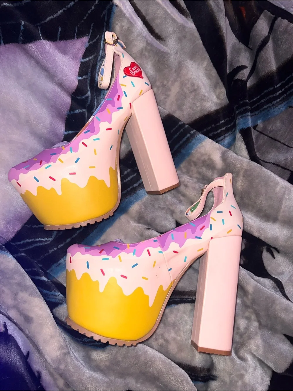 Iron Fist Care Bears Spring Fling Sprinkle Platform Mary Janes